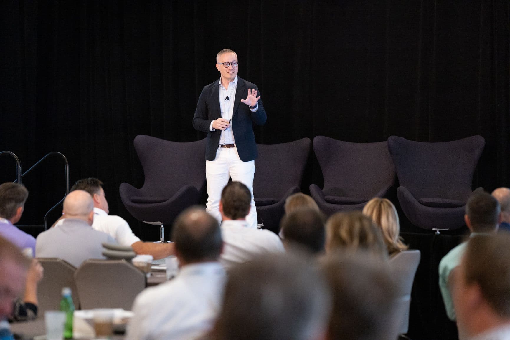 Caleb Gardner speaking on AI strategy